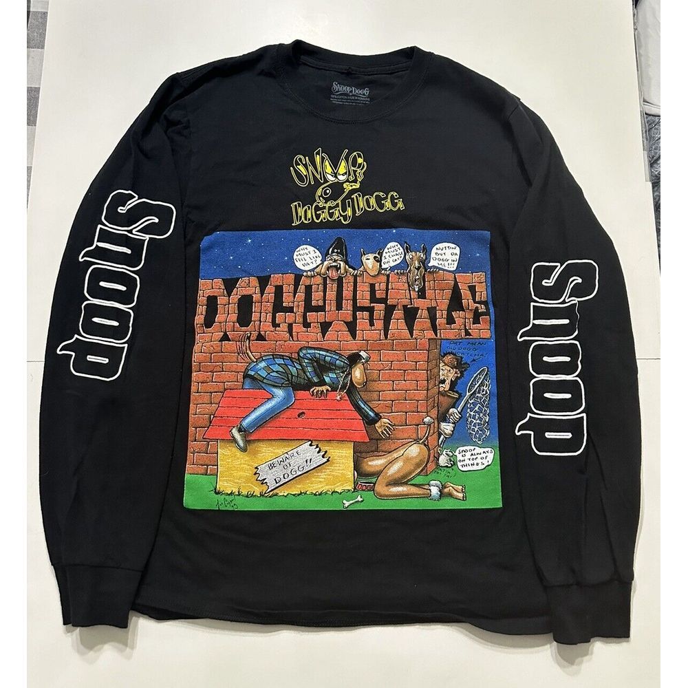 Snoop Doggy Dogg Doggystyle Rap Hip Hop Album Graphic  Long‎ Sleeve Shirt Small